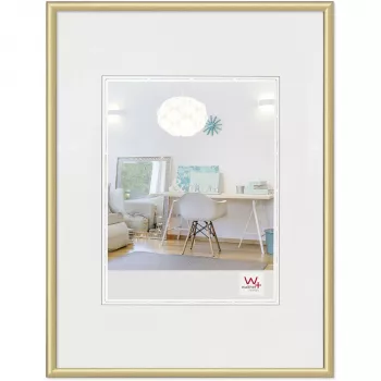 Walther Design KV824G plastbildram guld 10x15 cm väggmonterbar rektangulär
