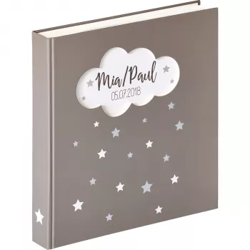 Walther Design Baby Magical fotoalbum brun/vit 50 sidor 28x31 cm UK-205