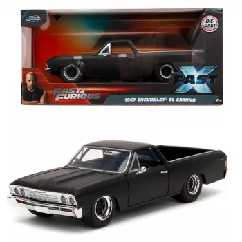 Jada Fast & Furious 1967 Chevrolet El Camino 1:24 die-cast modellbil (silver)