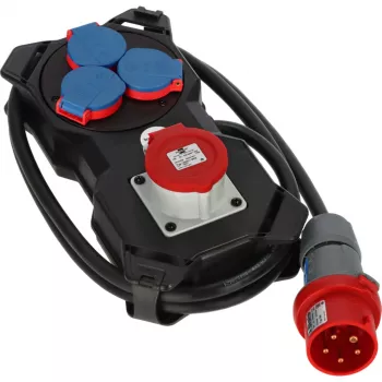 Brennenstuhl Power Station CEE 400V/16A, 3x230V/16A, 2m kabel, IP44, 6 uttag