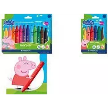 STAEDTLER Noris Junior fiberpennor Peppa Pig 12-pack