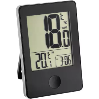 TFA POP radioklocka-termometer svart (30-3051-01)