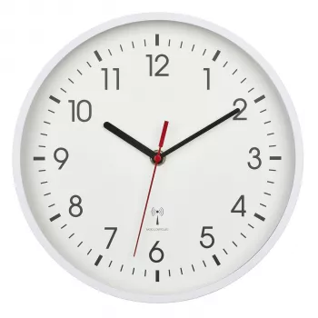TFA Dostmann 60.3550.02 radioväggklocka 24,5 cm x 4,2 cm vit