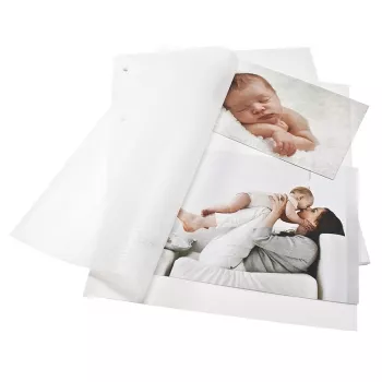 Goldbuch fotokartong vit DIN A4 med glasinpapper 20 blad 83001
