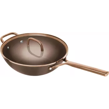 ZWILLING Milano wok med glaslock 30 cm, brun
