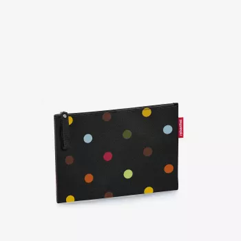 Reisenthel Case 1 Dots kosmetikväska svart flerfärgad polyester 240 mm x 170 mm
