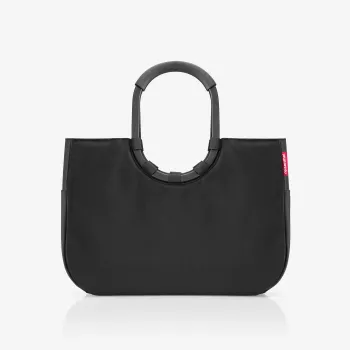 Reisenthel Loopshopper L shoppingväska svart 25L aluminiumhandtag