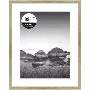 NIELSEN DESIGN Aura Oak tavelram 24x30 cm med vit passepartout