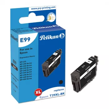 Pelikan E99 kompatibel skrivarpatron svart hög kapacitet (XL) för Epson 29XL – 1-pack