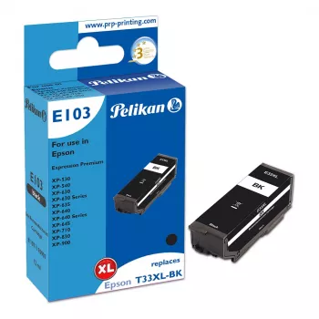 Pelikan E103 kompatibel bläckpatron svart hög kapacitet för Epson XP-530 XP-540 XP-630 XP-635 XP-640 XP-645 XP-710 XP-830 XP-900