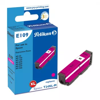 Pelikan E109 kompatibel bläckpatron magenta hög kapacitet (XL) för Epson Expression Photo XP-55, XP-750, XP-760, XP-850, XP-950, XP-960 – 1-pack