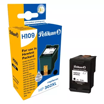 Pelikan kompatibel bläckpatron för HP 302XL (F6U68AE) – svart