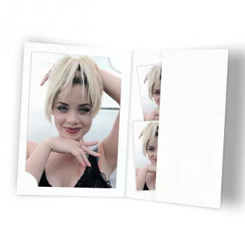 DAIBER passfoto-fickor vit 100-pack för 3 storlekar