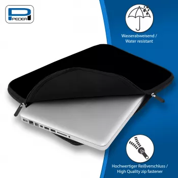 PEDEA notebook-fodral 14,1 inch (35,8 cm), svart