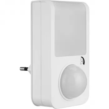 REV LED stickkontaktsvägglampa med rörelsedetektor 2,5 W vit