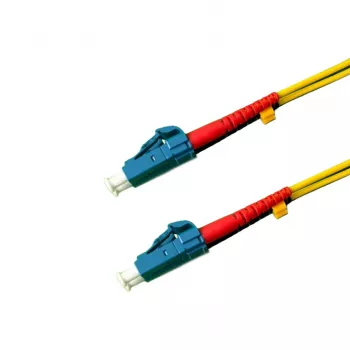Grafenthal OS2 singlemode fiberoptisk patchkabel LC/UPC till LC/UPC duplex 15 m gul LSZH