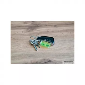 Kabelmeister mini-vattenpass med nyckelring - svart