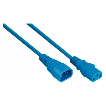 Kabelmeister SK1430-B020 apparatförlängning C14 till C13, blå, 2 m, 0,75 mm²