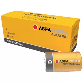 AGFAPHOTO Professional LR20 Mono D alkaliskt batteri 1,5V 10-pack