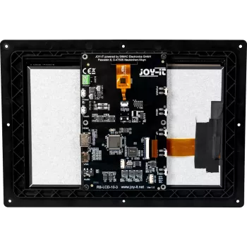JOY-IT RB-LCD10-3 10.1 inch IPS Touchscreen Monitor for Raspberry Pi, 1280x800, HDMI, Capacitive, Black