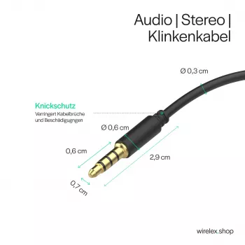 ShiverPeaks audiokabel telekontakt mini-tele