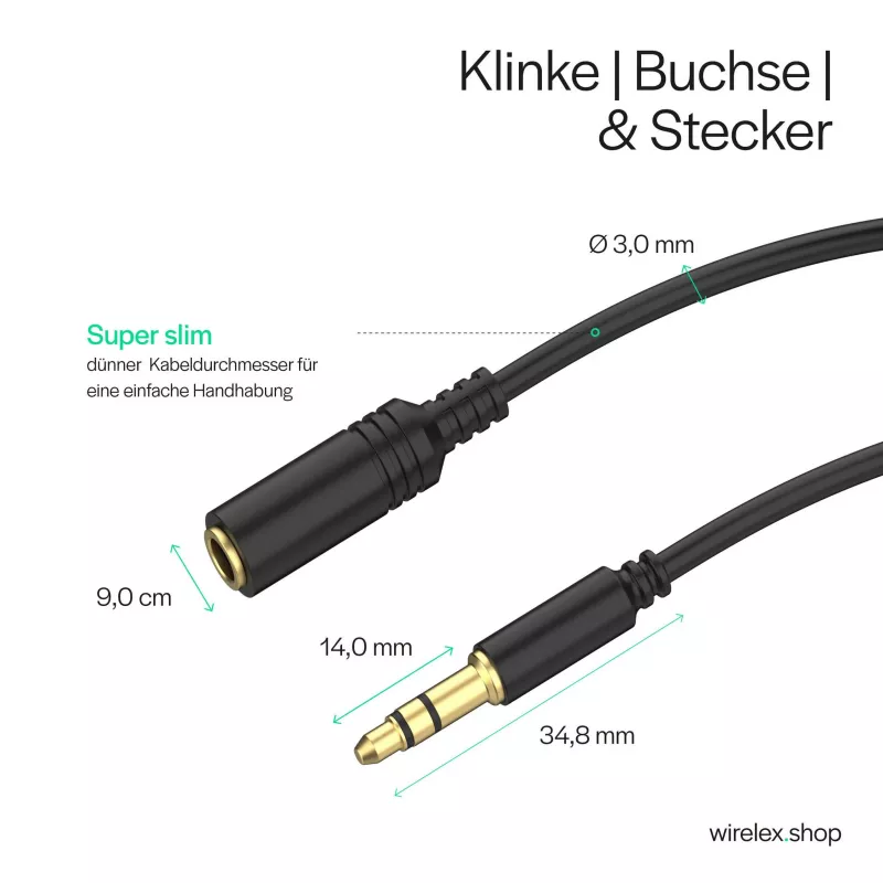 ShiverPeaks audiotelekabel mini flex