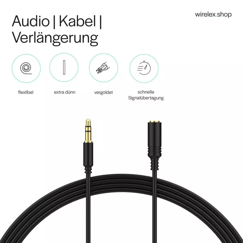 ShiverPeaks audiotelekabel mini flex