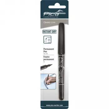 PICA-MARKER Pica permanent penna, 0,7 mm svart, enkelpack