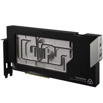 Thermal Grizzly DeltaMate 5080 Astral GPU-vattenblock, ARGB, med backplate - akryl, svart