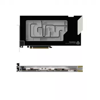 Thermal Grizzly DeltaMate 5080 Astral GPU-vattenblock, ARGB, med backplate - akryl, svart