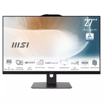MSI Modern AM272P 1M-1427AT All-in-One-dator, 27 inch FHD IPS, Intel Core i5-14400, 16GB RAM, 512GB SSD, Windows 10 Pro