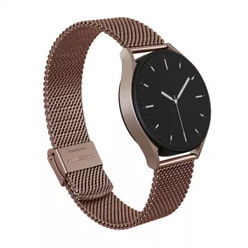 BURGA Metal Mesh Elegance Universellt klockarmband 22 mm Rose Gold