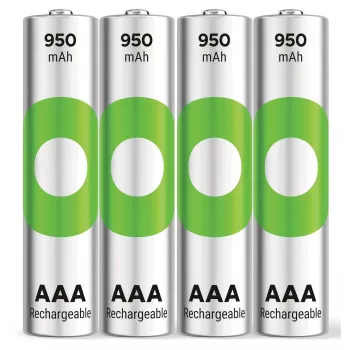 GP ReCyko Micro AAA NiMH-batteri 950 mAh 1,2 V 4-pack (GPRCK95AAA105C4)