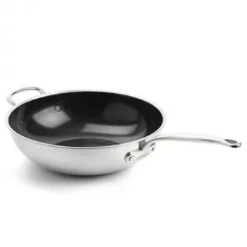 GreenPan Premiere wok 30 cm rostfritt stål