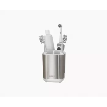 Joseph Joseph EasyStore tandborstställ – rostfritt stål – fristående – silver – 6 fack