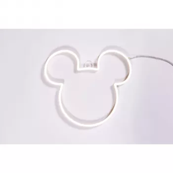 Yellowpop Neon Disney Mini Mickey Ears LED-skylt – varmvit, USB-driven