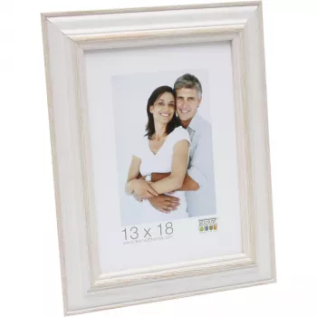 Deknudt S221H1 träfotoram 13x18 cm beige vit