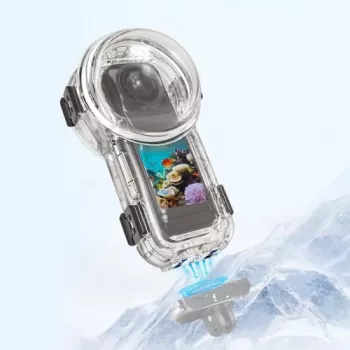 PULUZ undervattenshus vattentätt upp till 60m för Insta360 X5 / X5 / PU760T