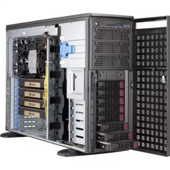 Supermicro SuperWorkstation 540A-TR Full-Tower arbetsstation, Intel C621, Dual Xeon Scalable, 2200W