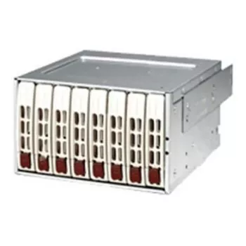 Supermicro CSE-M28E1 mobilt rack (beige) - 2-facks 2,5 tums SAS/SATA HDD/SSD-insats med fläkt för 5,25-tumsfack