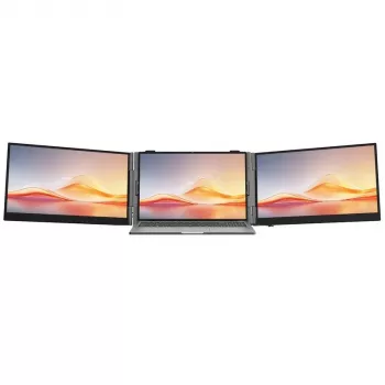 Blackview DCM6 Pro dual 14 inch bärbar IPS-skärm, Full HD, 60Hz, USB-C, Mini HDMI