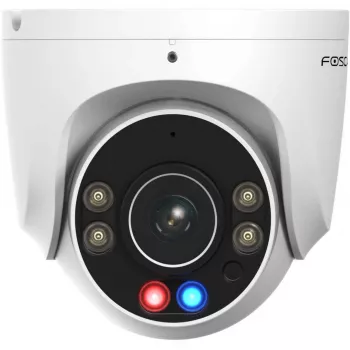 Foscam W5EP övervakningskamera vit 5MP (3072x1728), PoE, inbyggd strålkastare, rödblå varningsljus och siren