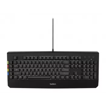 Belkin 2-4-8 Port Secure KVM USB-tangentbord med belysning DE QWERTZ