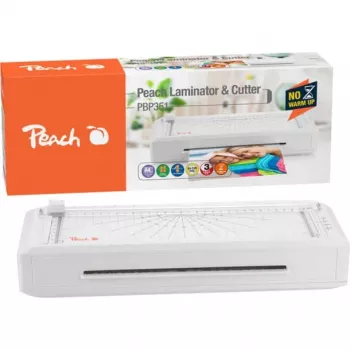 Peach 511189 3in1 PBP351 lamineringsmaskin A4 varm- och kallaminator med pappersskärare och hörnrundare