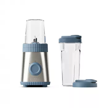 Guzzini Sous Chef mobil mixer ON-THE-GO, navy blue – kompakt mixer med 2 bägare