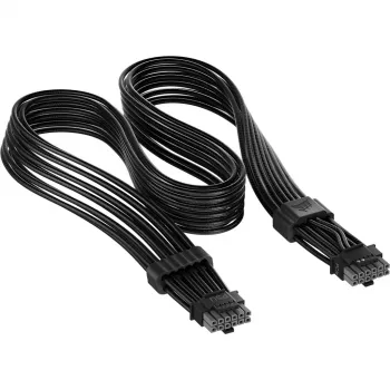 Corsair ThermalProtect universell PCIe 5.1 600W 12V-strömkabel – svart