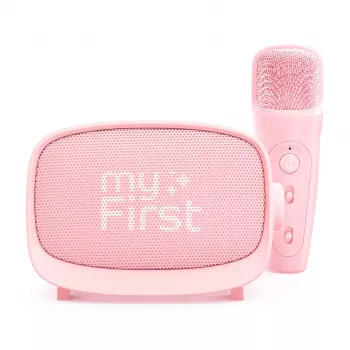 myFirst Voice 2 trådlöst karaokeset – mikrofon och högtalare med röstförvrängningseffekter, rosa