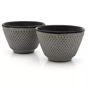 Bredemeijer tekoppar Jang 78x53mm, gjutjärn, grå, 2-pack
