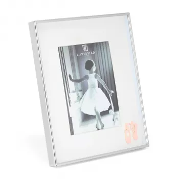 Zilverstad Ballerina 10x15 metallporträttbildram med passepartout, silver