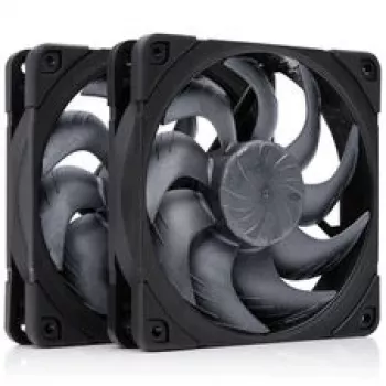 Noctua NF-A12x25 G2 PWM Sx2-PP chromax.black 120 mm chassifläkt (2-pack, svart)
